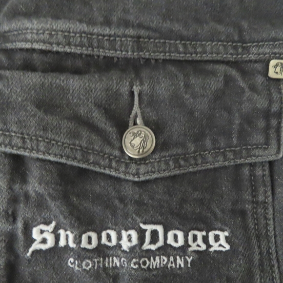 SNOOP DOGG Clothing Co Jacket Denim Jean 2XL Super Rare 90s Hip Hop SDC - Picture 5 of 8